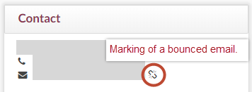 Function to mark bounced respectively failed to deilver e-mails