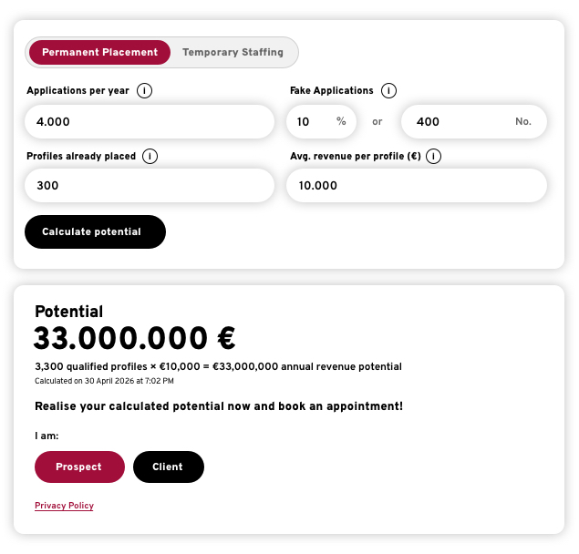 potential calculator